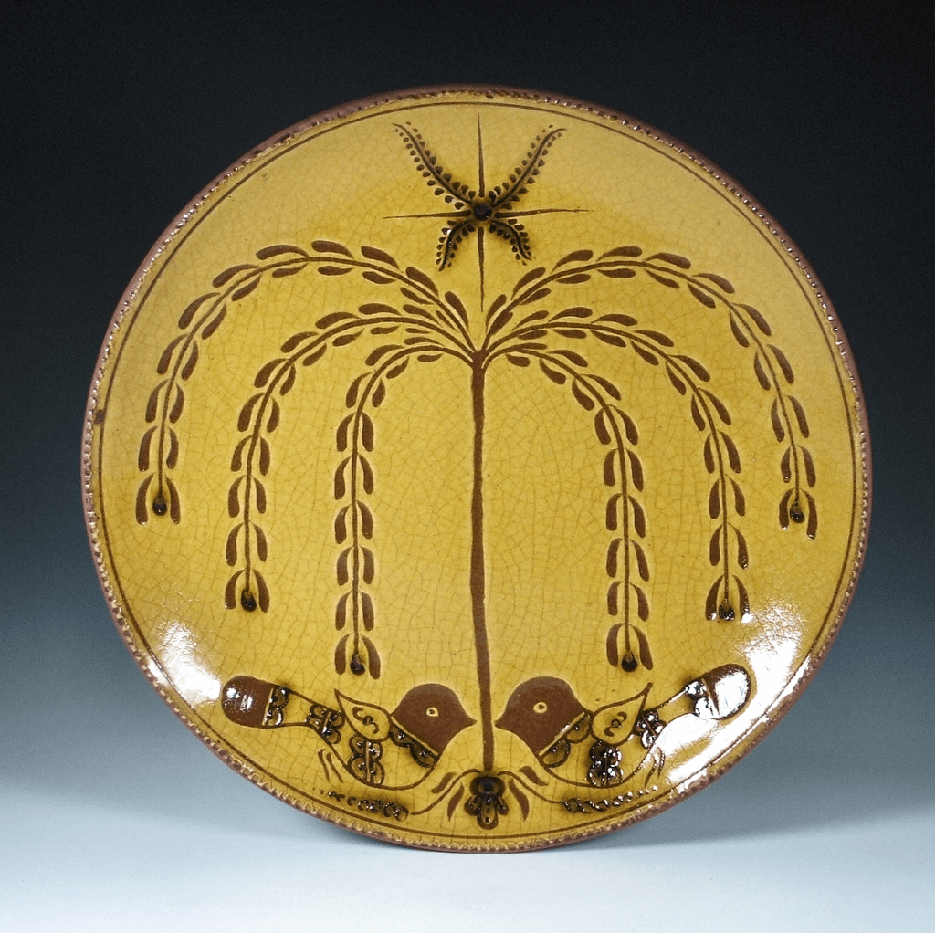 Round Plate, Sgraffito, Tree of Life