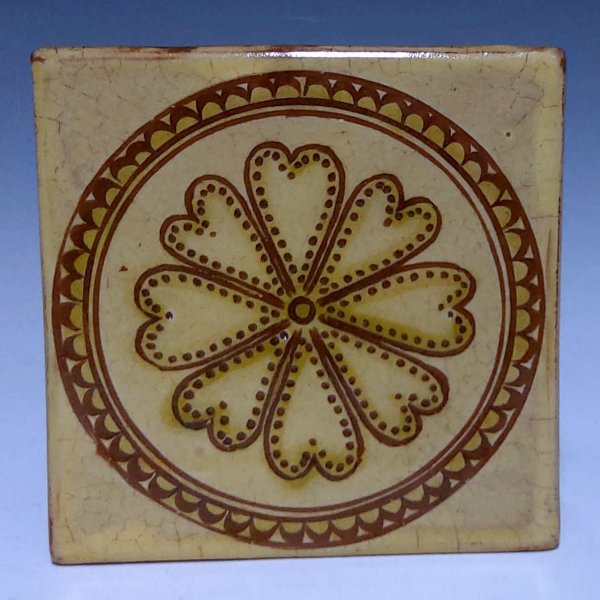 Tile, Round Floral