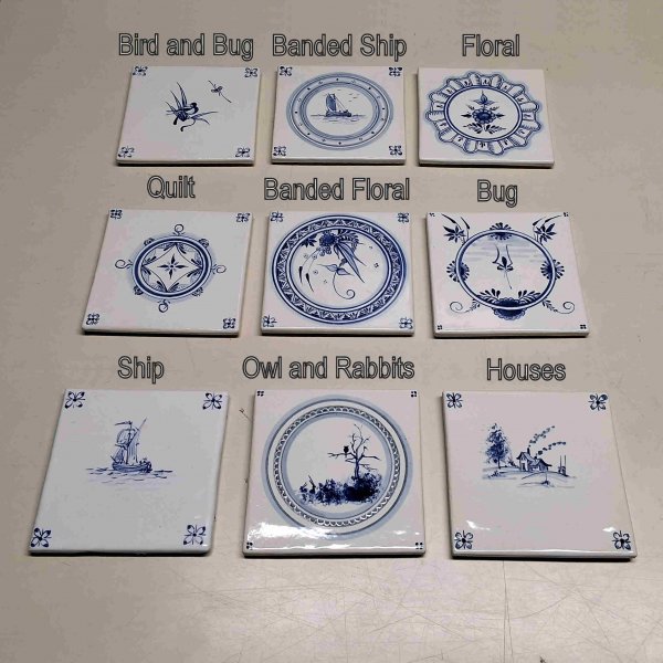 Delft Tiles Blue and White