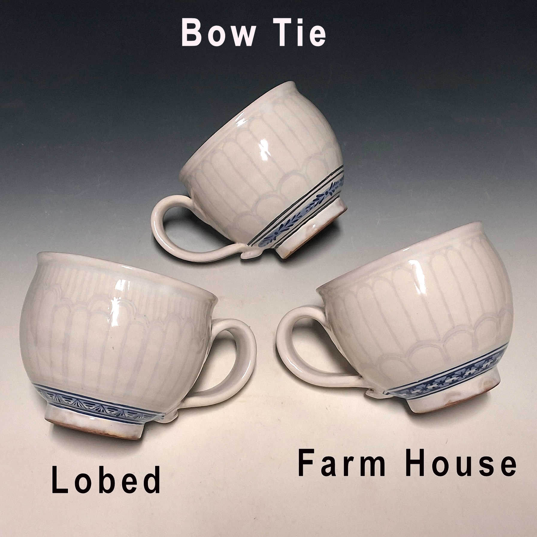 Round Mugs, Cobalt, Bottom