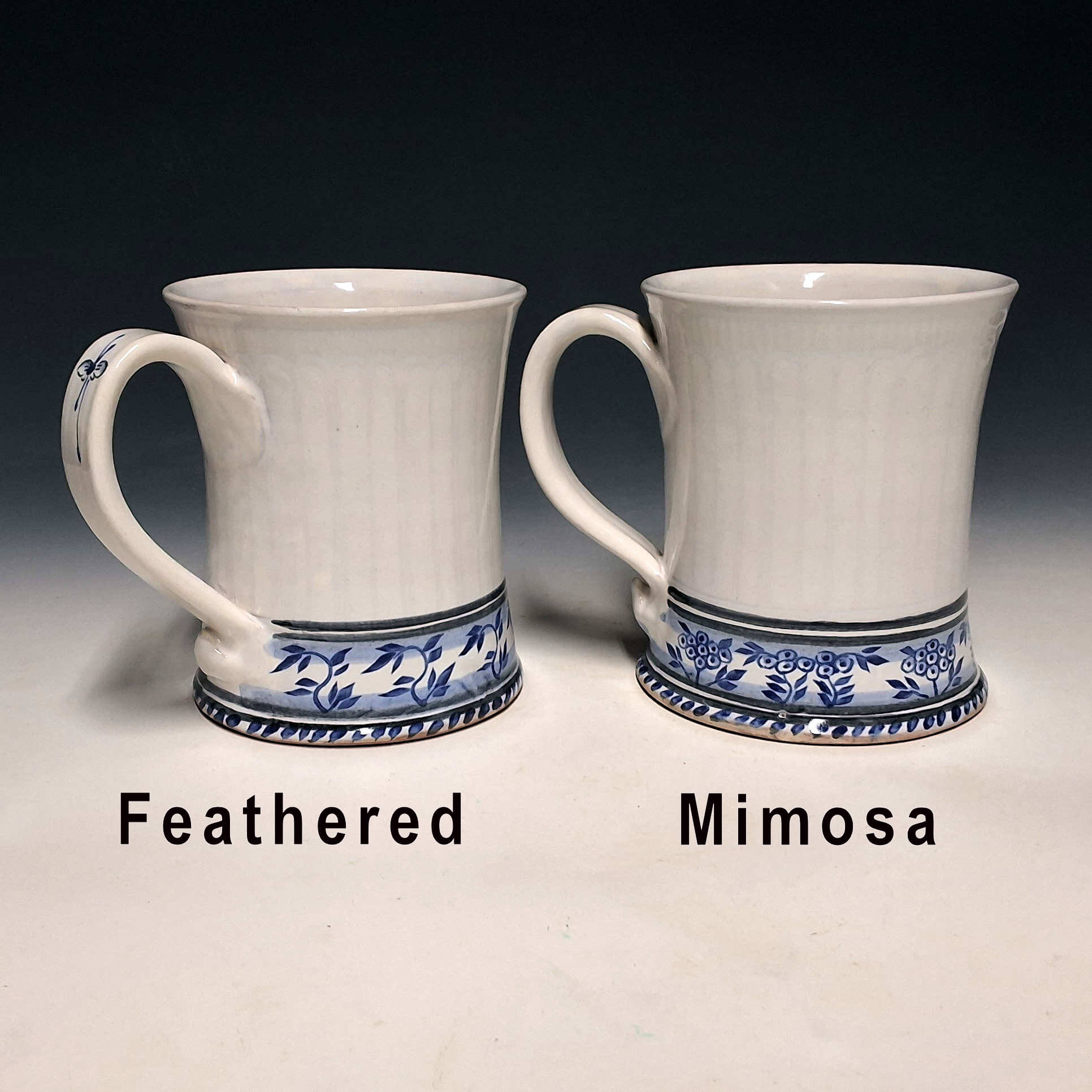 Tankards, Cobalt Manganese Bottom